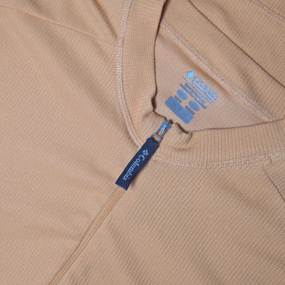 Columbia Omni Dry Mens XL Orange Quarter Zip Performance Shirt